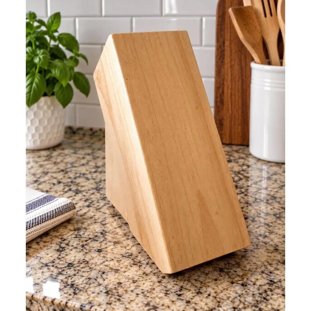 Henckels Solution 17553-41C Wood Knife Block Empty Replacement Natural Wood